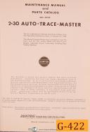 Gorton-Gorton 2-30 No. 3429 Auto Trace Master Vertical Mill Maintenance & Parts Manual-2-30-3429-Auto-Trace-Master-01
